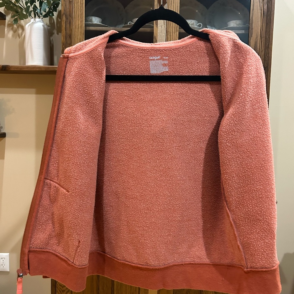 Cat & Jack Girl’s Hooded Zip Front Jacket Size XL (14) - Picture 6 of 7